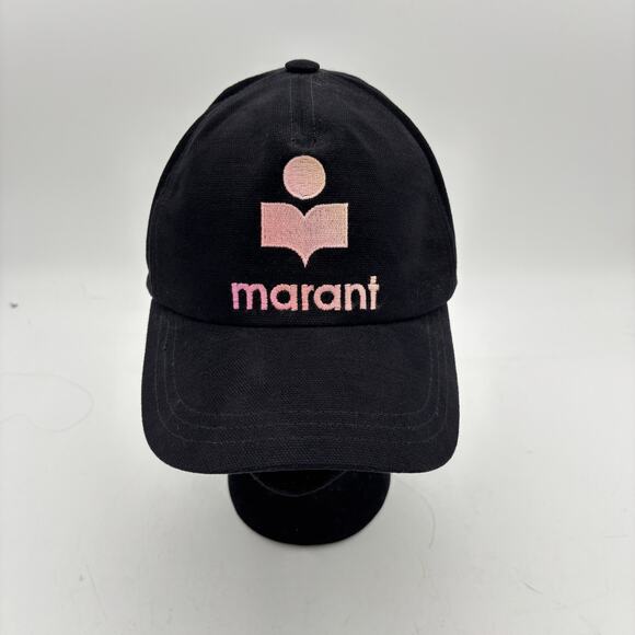 Isabel Marant Tyron Pink Logo Embroidered Baseball Cap Hat - Picture 1 of 11